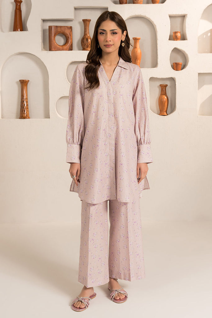 2pc Cross Stitch Stitched Hushed Rose(Shirt & Trousers )