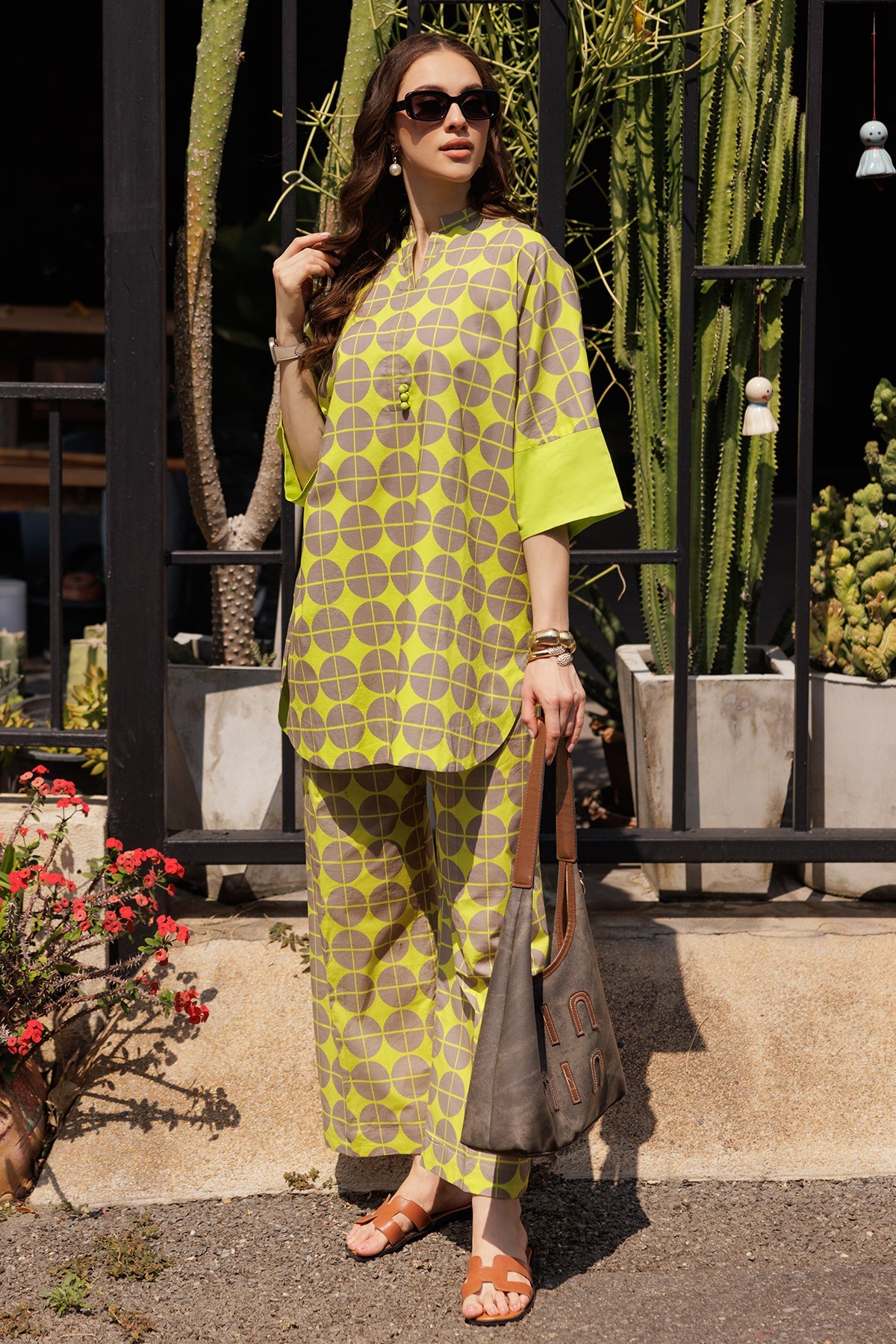 2-PC Charizma Printed Cotton Suit