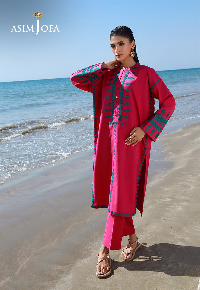 2pc Asim Jofa Stitched Embroidered