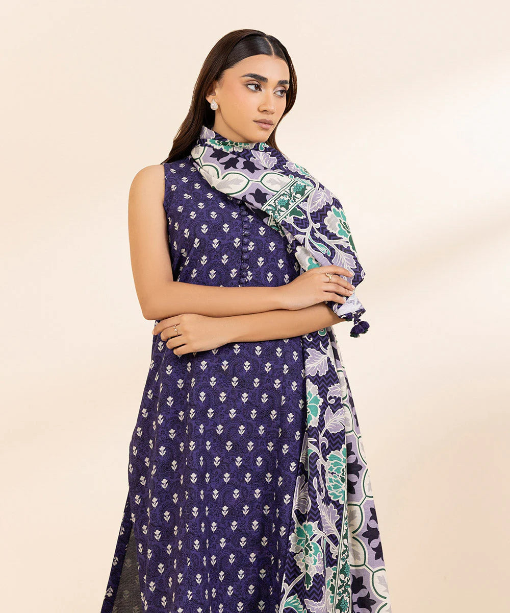 SAPPHIRE 3 PIECE - PRINTED LIGHT
KHADDAR SUIT