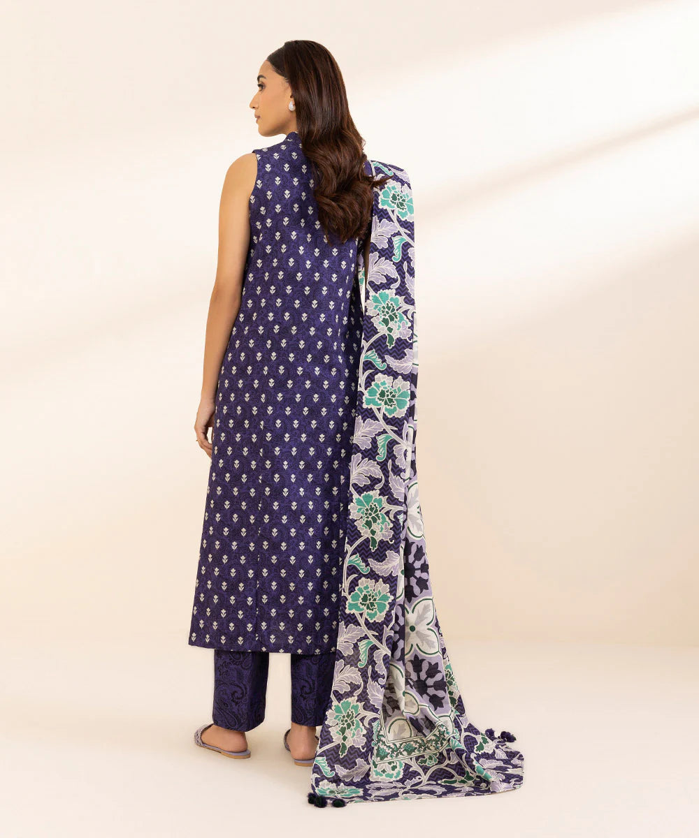 SAPPHIRE 3 PIECE - PRINTED LIGHT
KHADDAR SUIT
