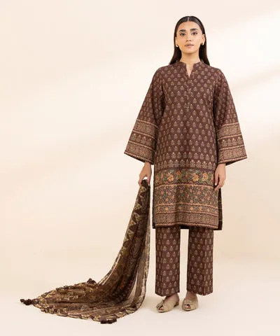 SAPPHIRE 3 PIECE - PRINTED KHADDAR SUIT