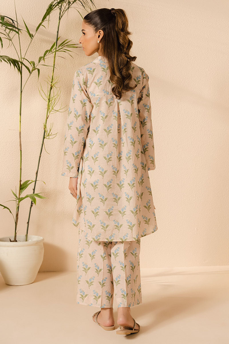 2pc Cross Stitch Stitched Tulip Bunch(Shirt & Trousers)