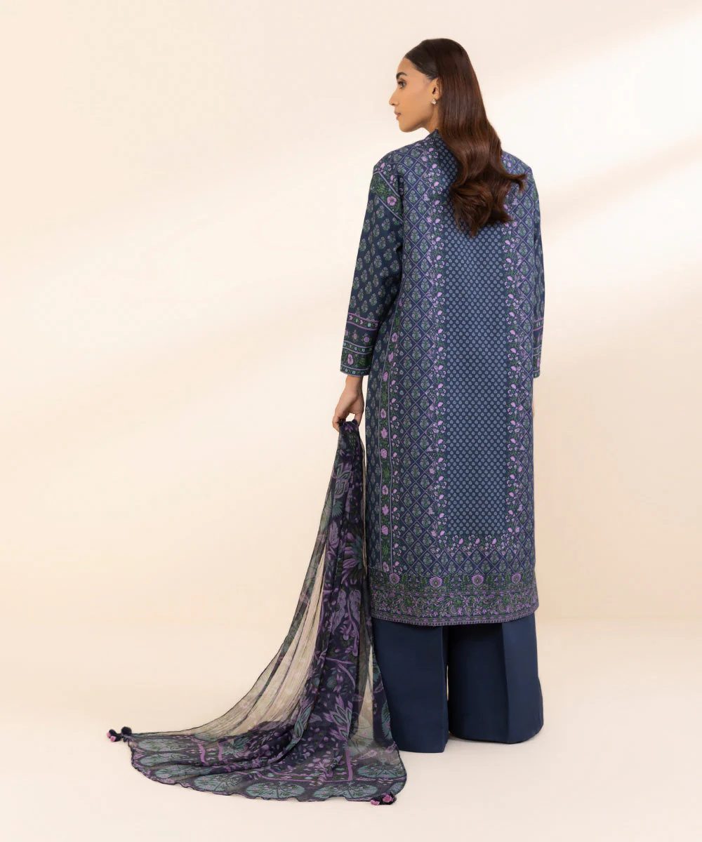 SAPPHIRE 3 Piece - Printed Khaddar Suit