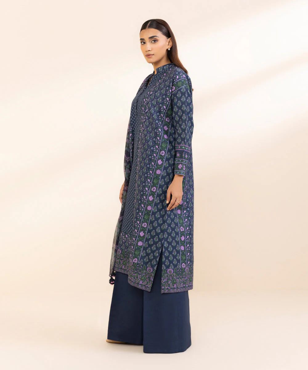 SAPPHIRE 3 Piece - Printed Khaddar Suit
