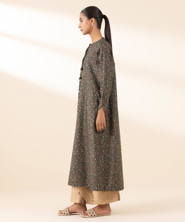 3 Piece - Printed Zari Lawn Suit