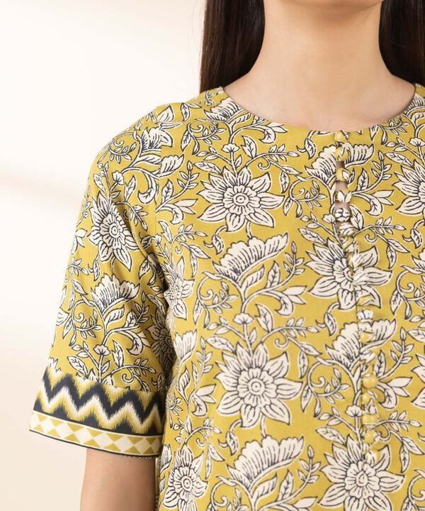 2 Piece - Printed Cotton Suit