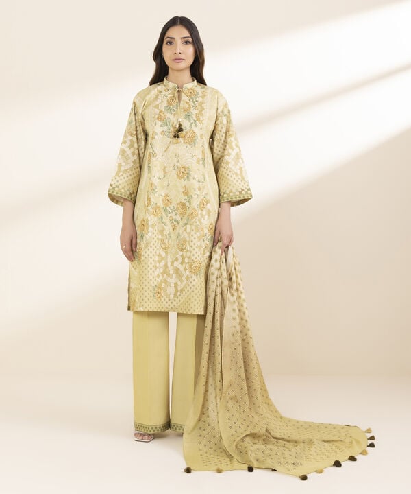 3 Piece - Printed Lawn Suit