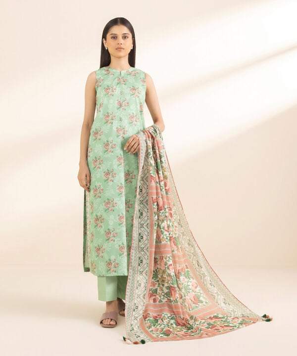 3 Piece - Printed Lawn Suit