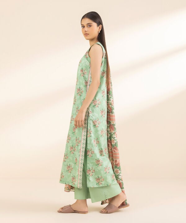 3 Piece - Printed Lawn Suit
