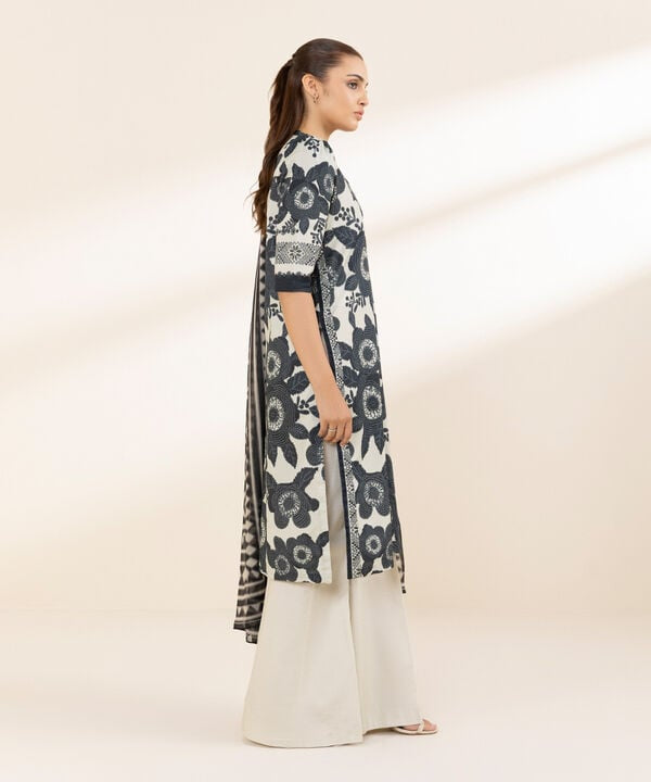 3 Piece - Printed Lawn Suit