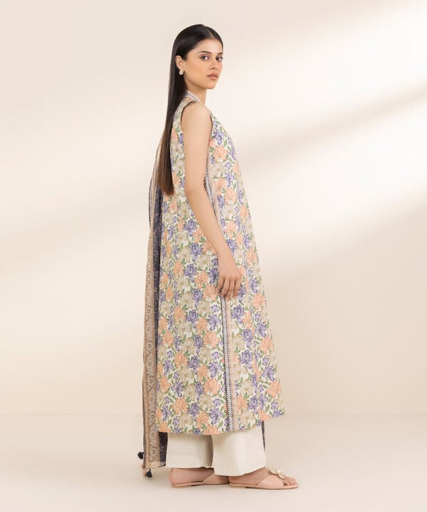 3 Piece - Printed Lawn Suit