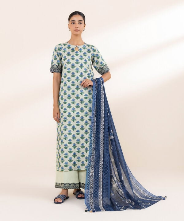 3 Piece - Printed Lawn Suit
