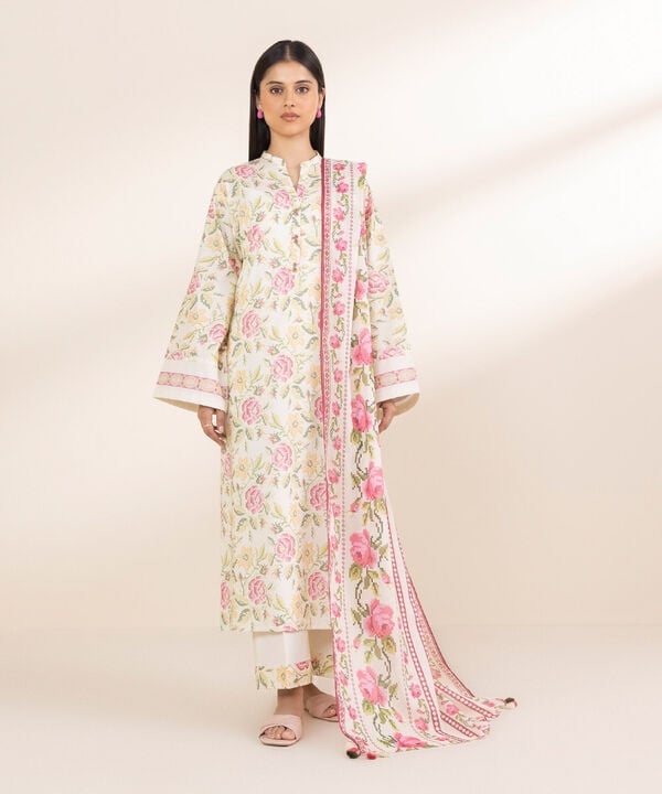 3 Piece - Printed Lawn Suit