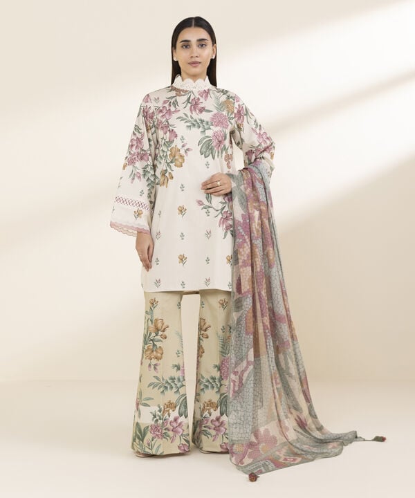 3 Piece - Printed Lawn Suit