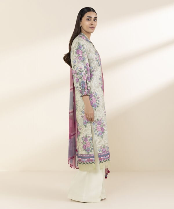 3 Piece - Printed Lawn Suit