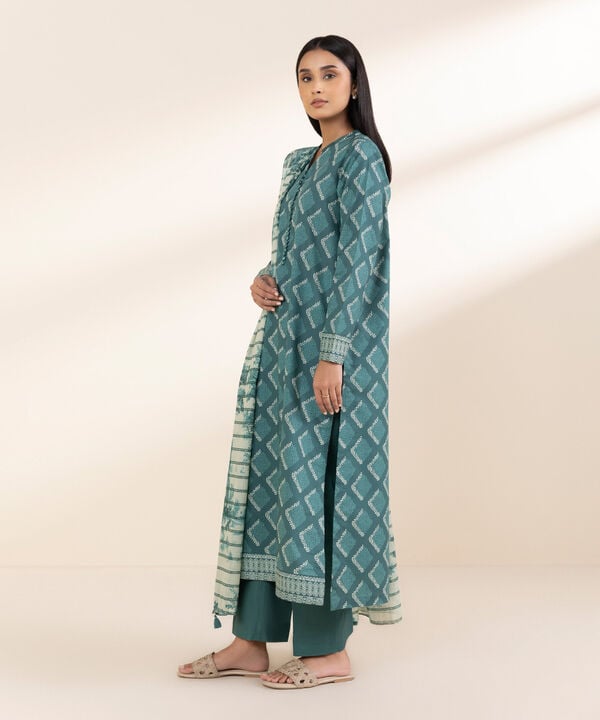 3 Piece - Printed Lawn Suit