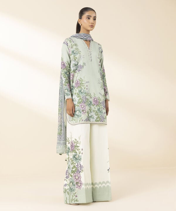 3 Piece - Printed Lawn Suit