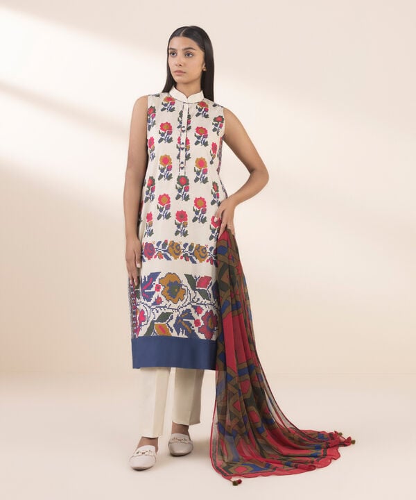 3 Piece - Printed Lawn Suit