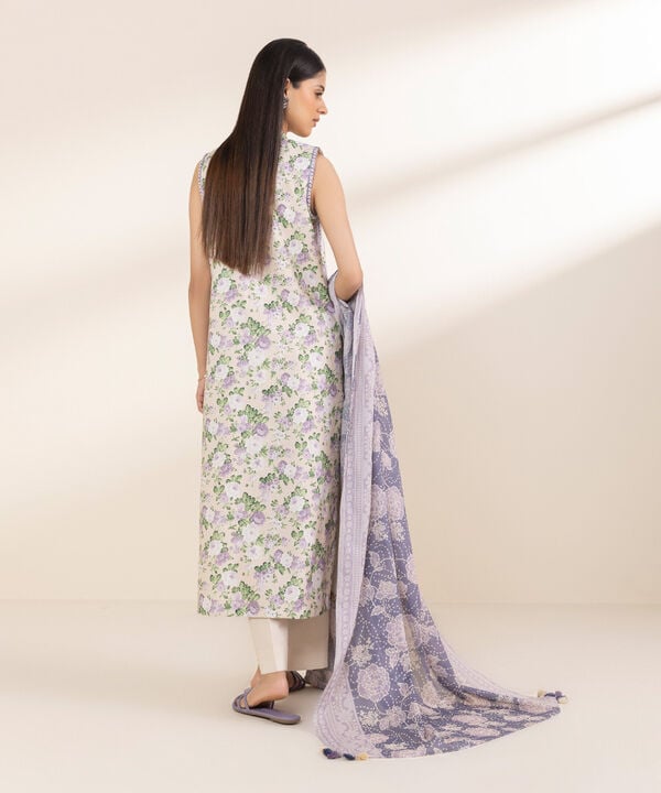 3 Piece - Printed Lawn Suit