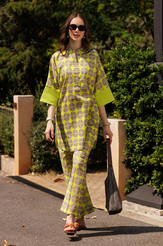 2-PC Charizma Printed Cotton Suit