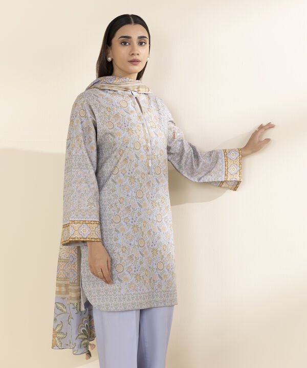 3 Piece - Printed Lawn Suit