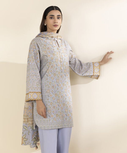 3 Piece - Printed Lawn Suit