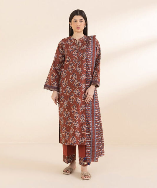3 Piece - Printed Lawn Suit