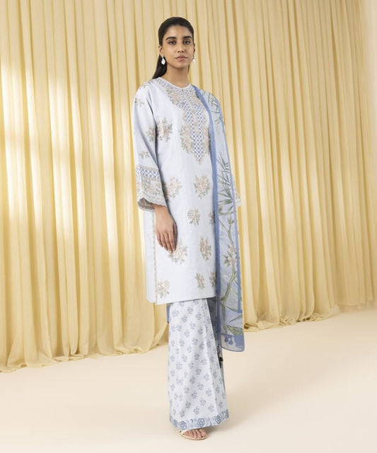3 Piece - Embroidered Lawn Suit