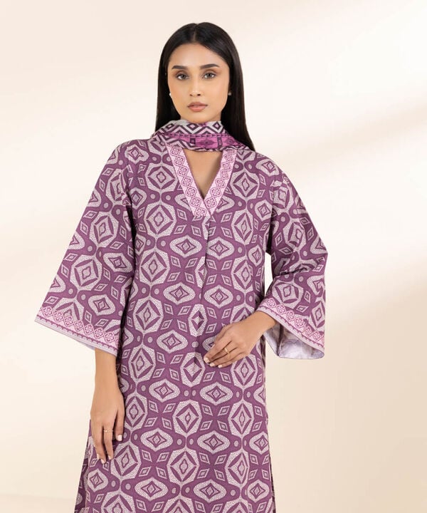 3 Piece - Printed Lawn Suit