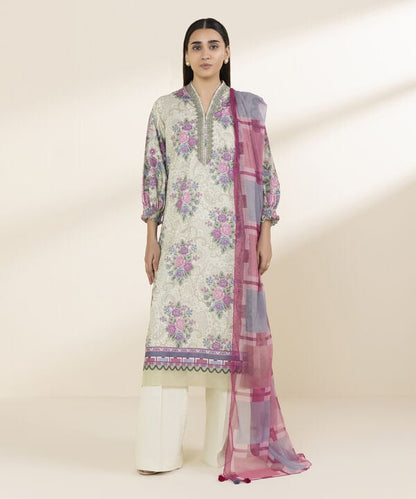 3 Piece - Printed Lawn Suit