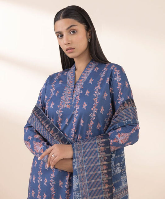 3 Piece - Printed Lawn Suit