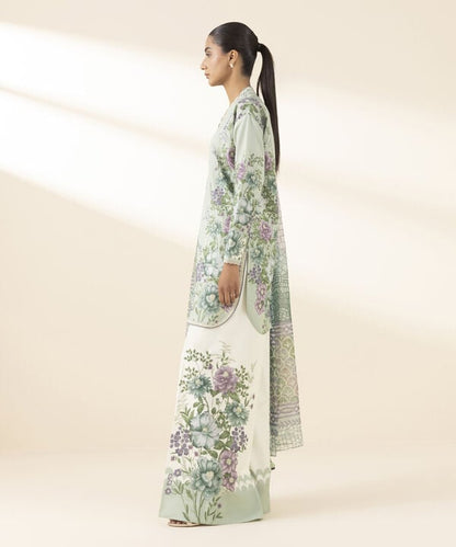3 Piece - Printed Lawn Suit