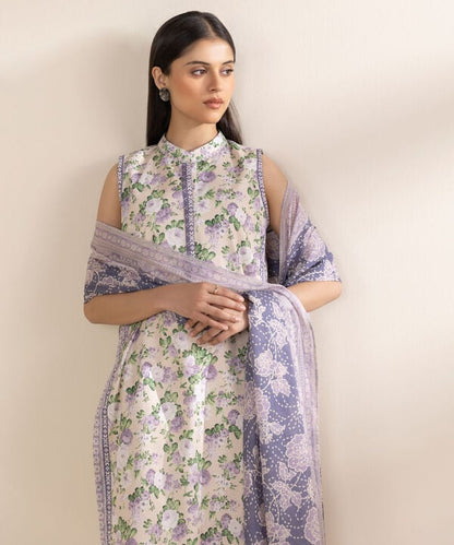 3 Piece - Printed Lawn Suit