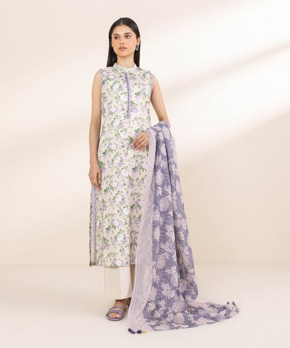 3 Piece - Printed Lawn Suit