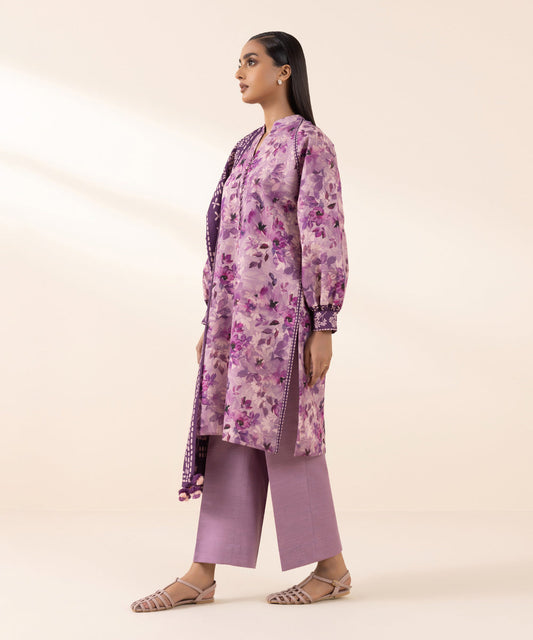3 PIECE PRINTED LIGHT KHADDAR SUIT