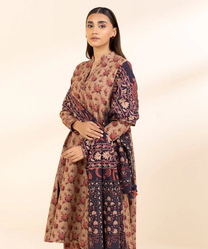 3 PIECE - PRINTED KHADDAR SUIT